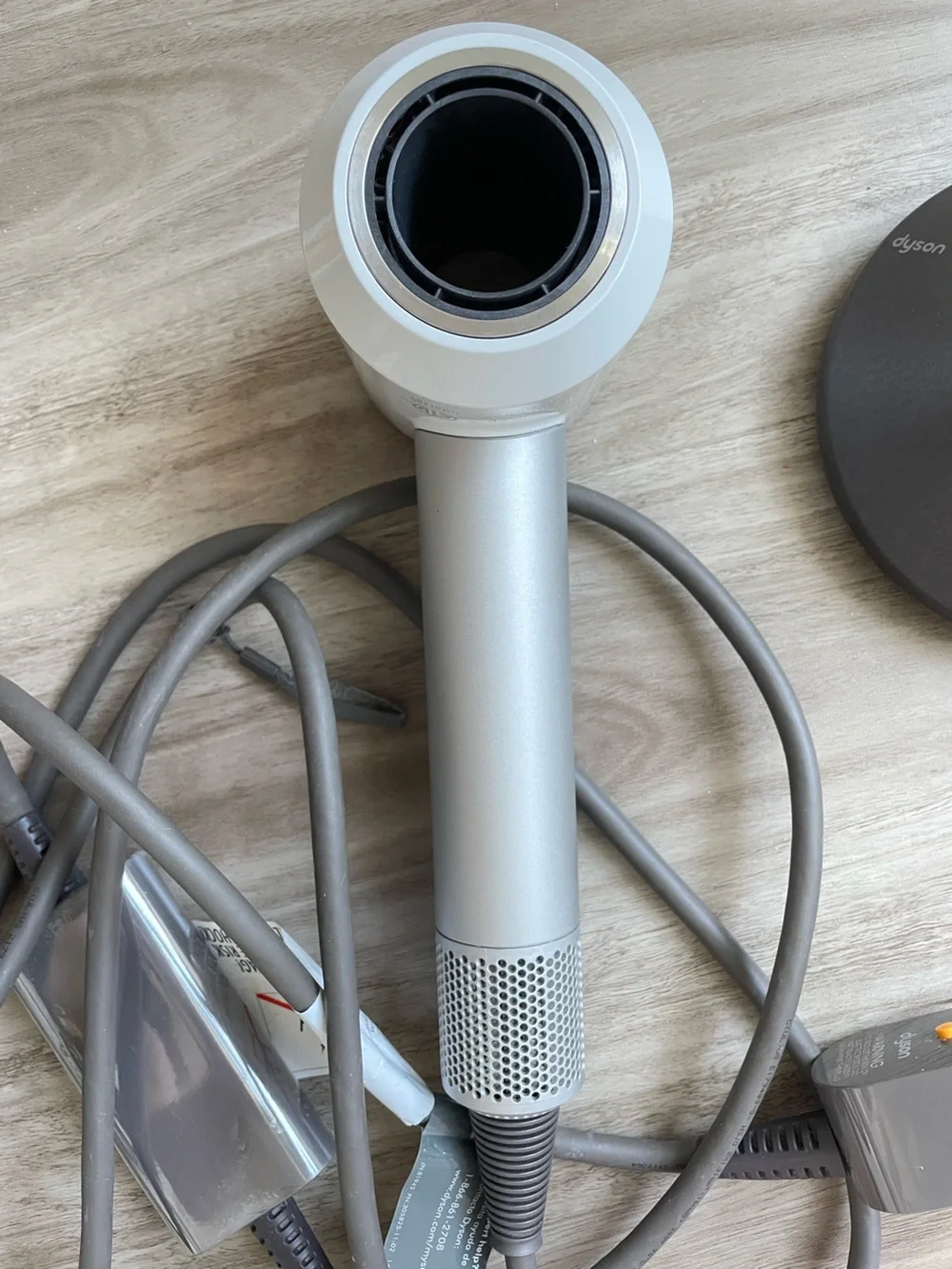 Dyson Hair Dryer with Travel Case - Silver/white